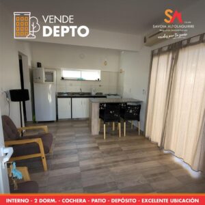 : DEPARTAMENTO INTERNO AMOBLADO DE DOS DORMITORIOS CON COCHERA