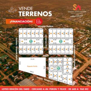 Terreno en  EL RINCON DEL FARO