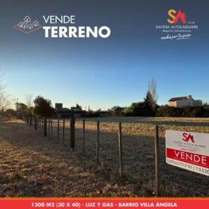 VENDE: TERRENOS EN VILLA ANGELA