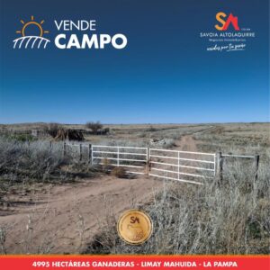 VENDE: Campo ganadero de 4.995 hectáreas en Limay Mahuida, La Pampa