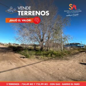 VENDE: TERRENOS EN BARRIO EL FARO