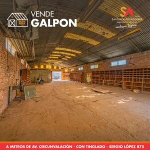 VENDE: GALPON A METROS DE AV CIRCUNVALACION