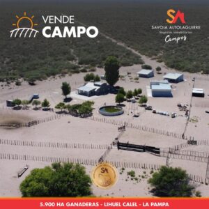 ¡SE VENDE! Excelente campo ganadero en Lihuel Calel, La Pampa. A solo 22 km del asfalto y del Parque Lihuel Calel, por calle en muy buen estado.