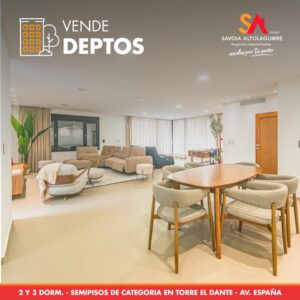 VENDE: DEPARTAMENTOS SEMIPISOS DE CATEGORIA EN TORRE EL DANTE